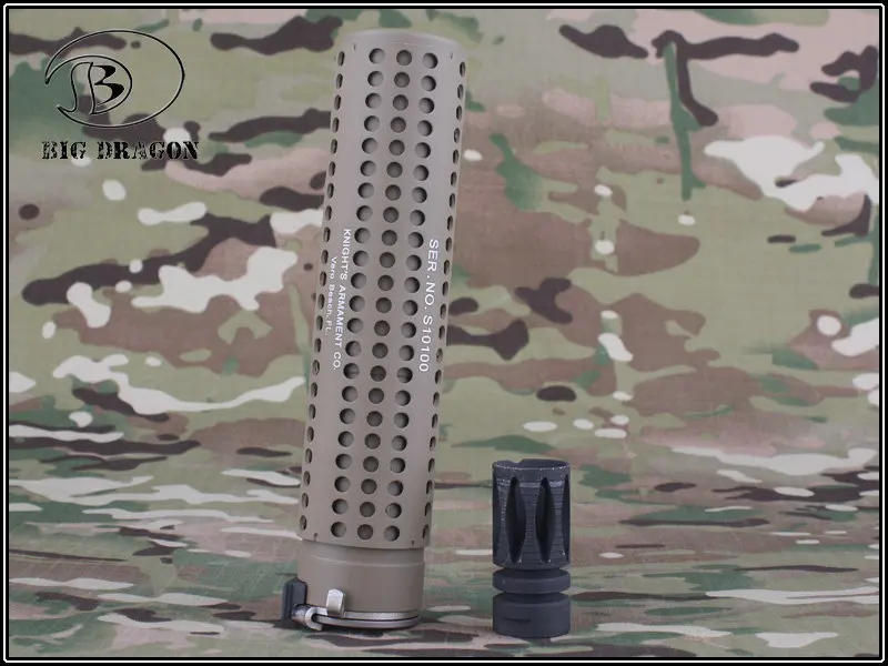 Большой дракон KAC стиль QD глушитель с QD Flash Hider