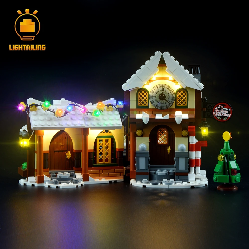 LIGHTAILING DIY LED Light Up kit For Christmas Santa's Workshop Building Model Block Lighting Set C - 32792831004