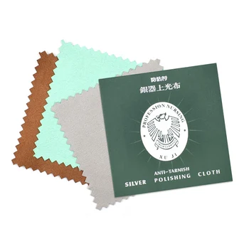 

50/100 pcs Cleaning Cloth Polishing Anti-fouling Cloth for Silver Gold Jewelry Random Color 66CY