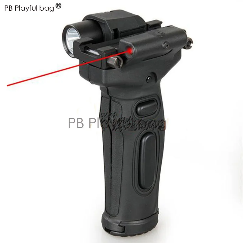 

Outdoor Sports toy diy Equipment Tactical Multifunctional Torchlight with Guideway Strong Light LED Lamp Handheld Red Laser RD03