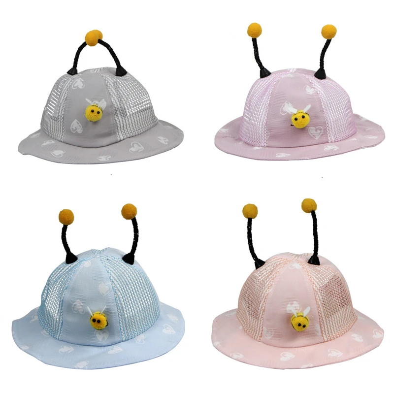 2019 Baby Hats And Caps Cute Bee Ears Spring And Summer Baby Hat Bucket Unisex Kids Sun Hat Cap Girls Baby Hat Newborn V15# (2)
