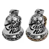 Rose Lady Rider Biker Bell Pendant Stainless Steel Fashion Live To Ride Eagle Christmas Gift For Women 514B (Has steel ball) 1