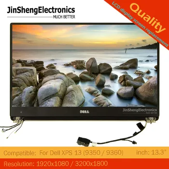 

For Dell XPS 13 9350 9360 13.3"LCD Screen Display Back Cover Hinges Touch screen Digitizer Assembly