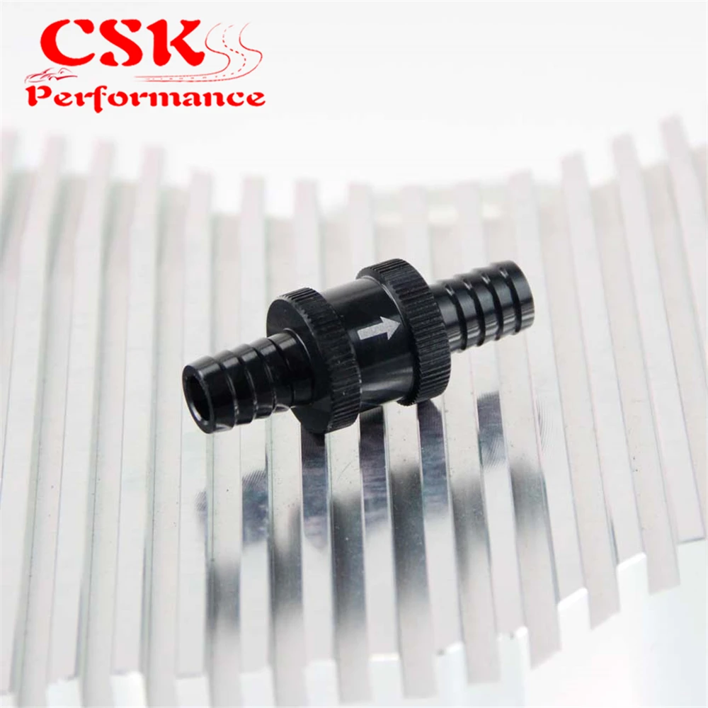 

1 Pcs Aluminum 12mm 1/2" Non Return Check Valve One Way Petrol Fuel Diesel Silver/Black