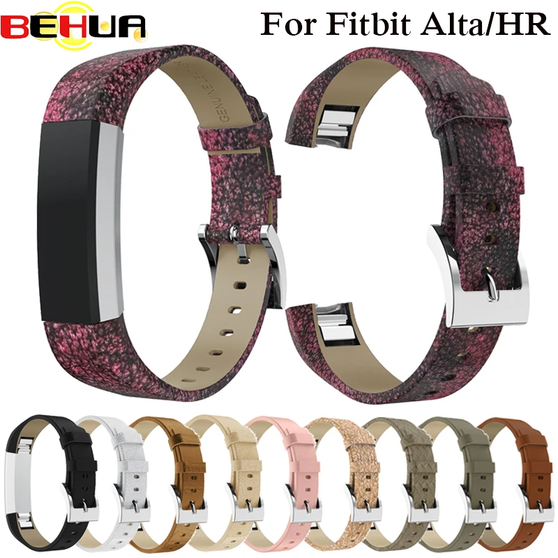 

Genuine Leather Bracelet Wrist Band Watch Strap For Fitbit Alta HR / Alta Fitness Tracker Watchbands Replacement High Quality