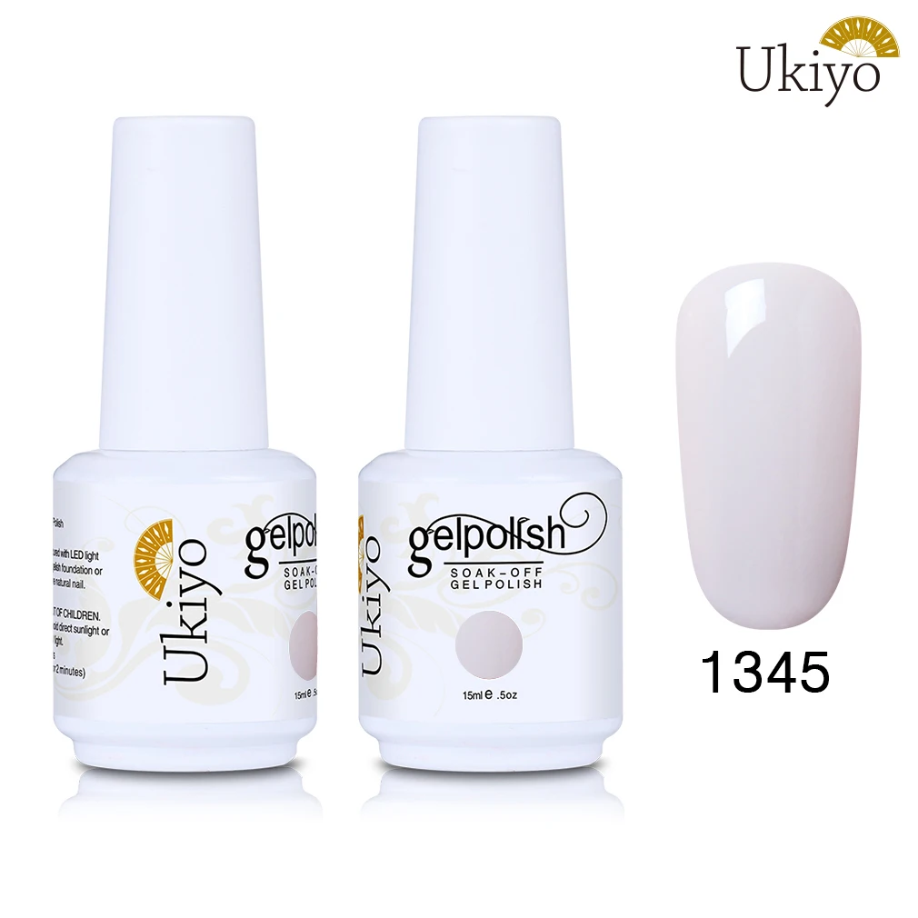 Ukiyo 15 мл Лак для ногтей 170 великолепный цвет Гель-лак для ногтей Vernis полуперманентное верхнее покрытие Базовое покрытие гель-лаки для ногтей Гель-лак - Цвет: 1345