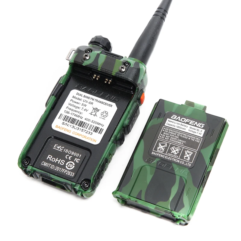 10 шт./лот BAOFENG UV-5R портативной рации УКВ 136-174 мГц и UHF 400-520 мГц UV5R Dual Band двойной Дисплей любительского радио с гарнитурой