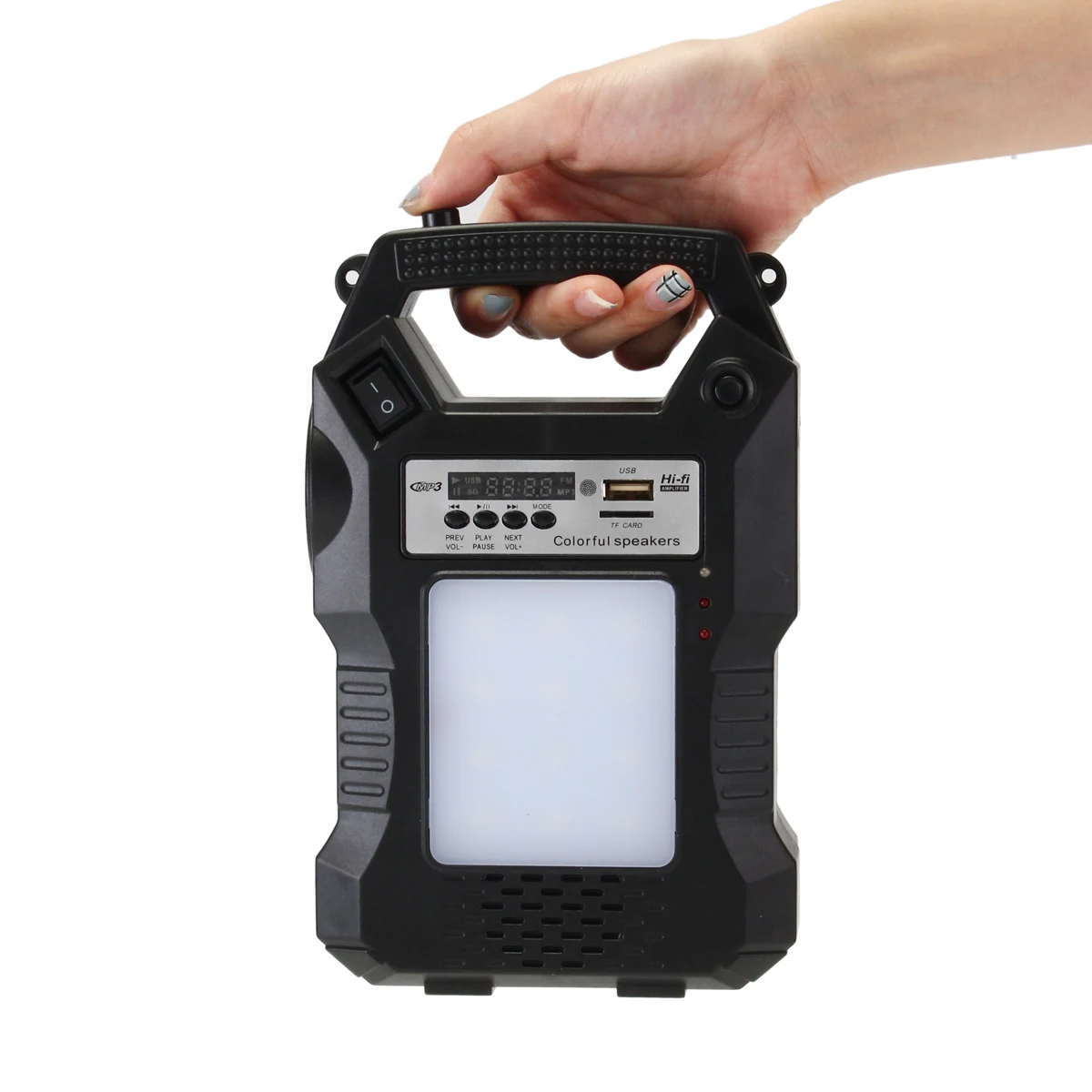 

Smuxi Solar Powered Outdoor Camping Music Lantern Flashlight For Emergency Light Hand Hiking Lighting Remote Control Lamp