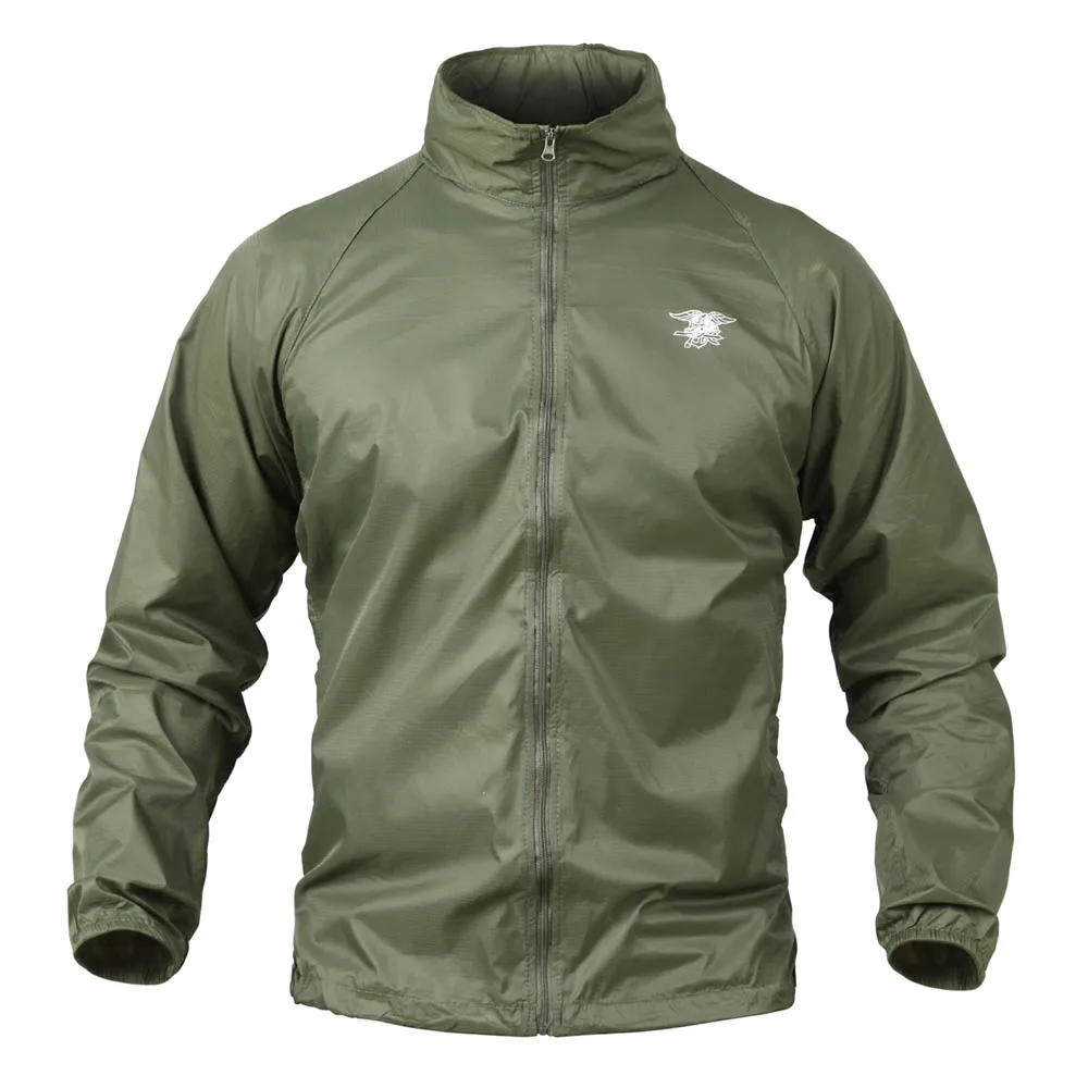 

YUSHU Spring Summer Skin Military Jacket Waterproof Tactical Men Coat Army Clothes Breathable Nylon Light Windbreaker Jacket