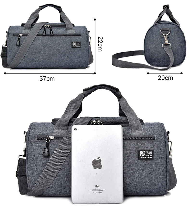 Men Travel Duffle Solid Crossbody Luggage Bag Unisex Portable Nylon Handbags Large Multifunctional Shoulder Bag For Male XA268WC