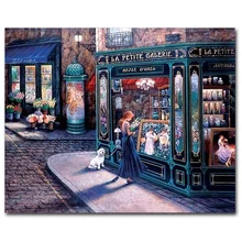 Пейзаж краска собственного приготовления по номеру набор цифровая масляная живопись художественная стена домашний Декор стены плакаты картинки