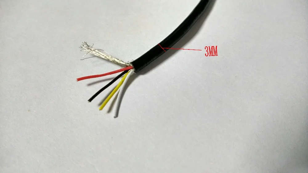 1 Reel 300M BLACK CABLE 28AWG 4COREshield PVC Cable 300V
