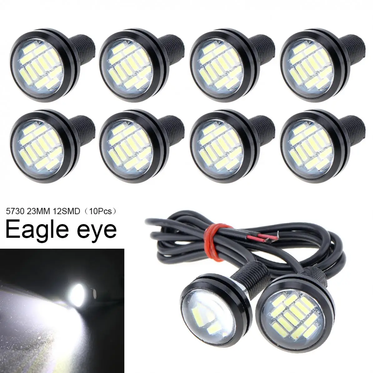10 шт. Автомобильные противотуманные лампы Eagle Eye 4014 12SMD 12 в 18 Вт 10-лм | Автомобили и
