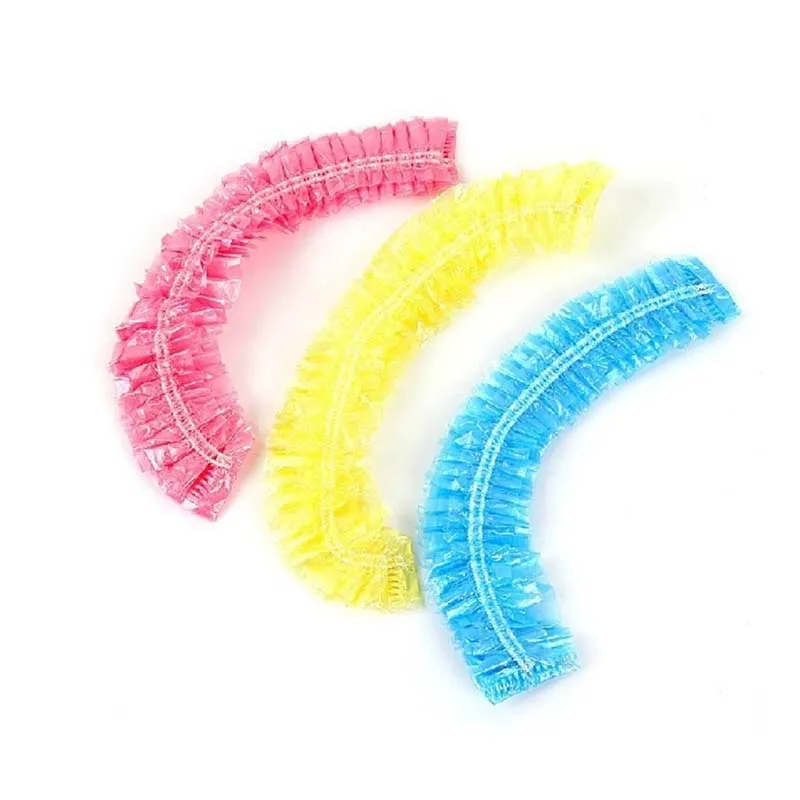 

30PCS/Set Bathing One Time Shower Cap Hotel Waterproof Shower Cap Satin Bonnet Drop Shipping