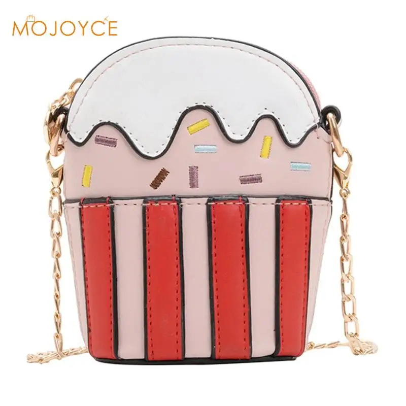 

Women Crossboday Bags Contrast Color Ice Cream Shape Shoulder Messenger Bags Kids Girls Shoulder Messenger Handbag Dropshipping