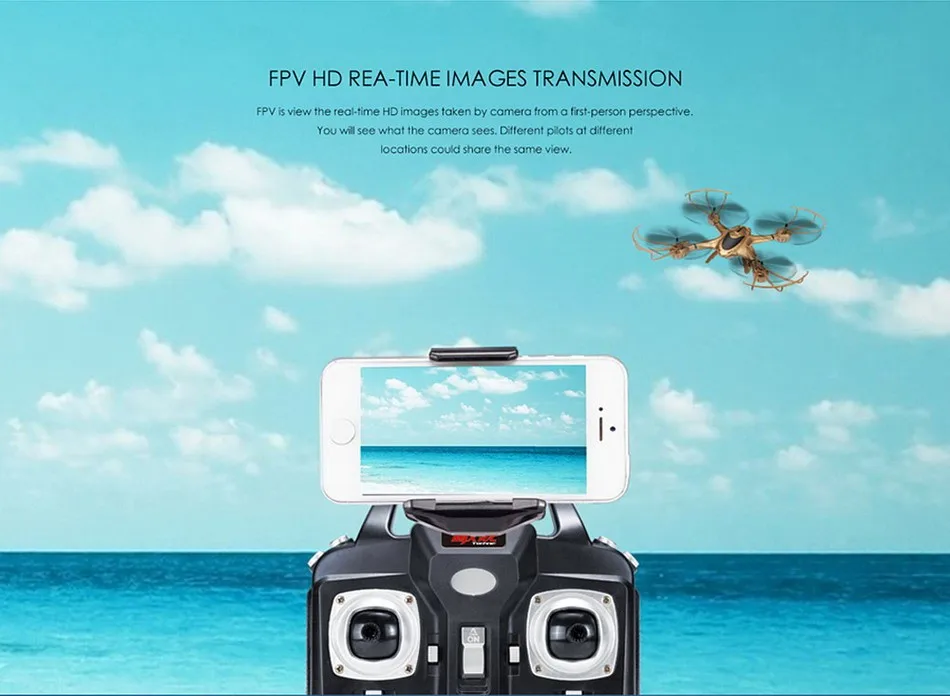 2016 New MJX X401H WIFI FPV 720P HD Camera drone RC Quadcopter APPTransmitter Dual Mode1 (4)
