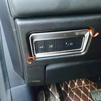 

For Land Rover Discovery Sport 2015 Chrome Car Front Headlight Control Button Switch Cover Trim Bezel Interior Accessorie