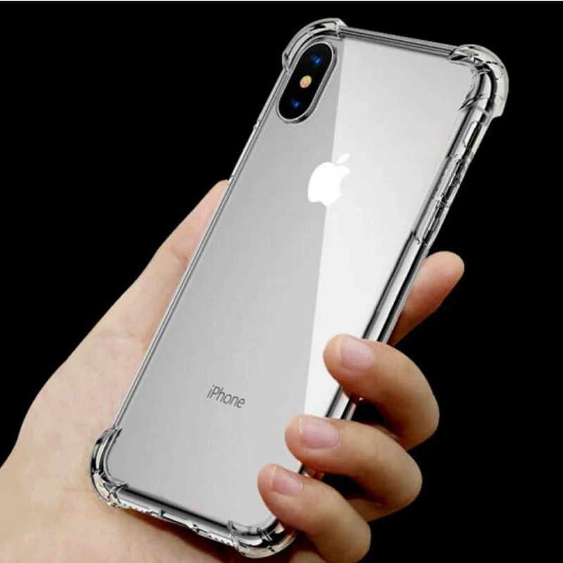 Soft Transparent TPU Case For iPhone X 7 Plus 6 6S Plus 5S 5 SE