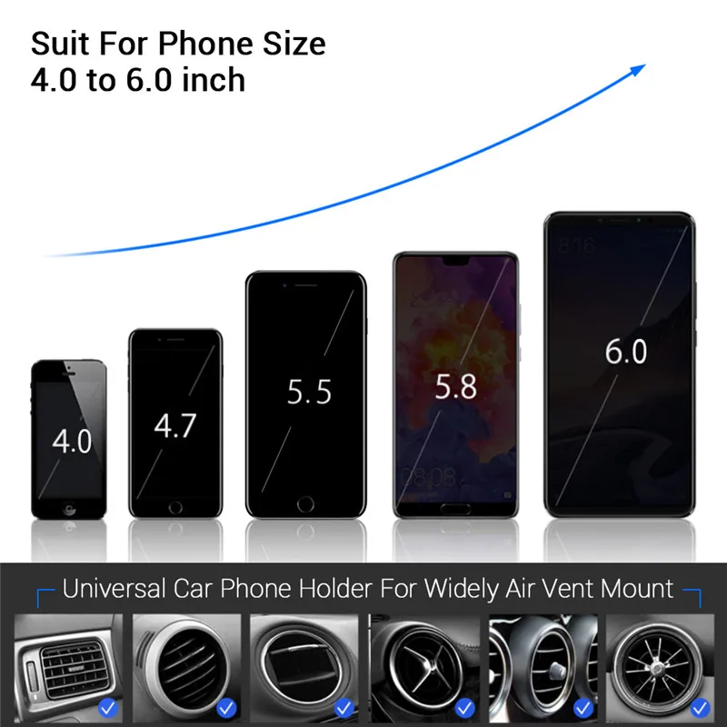 KISSCASE-Gravity-Car-Phone-Holder-For-Redmi-Note-7-5-4-Mi9-Mi8-Air-Vent-Mount