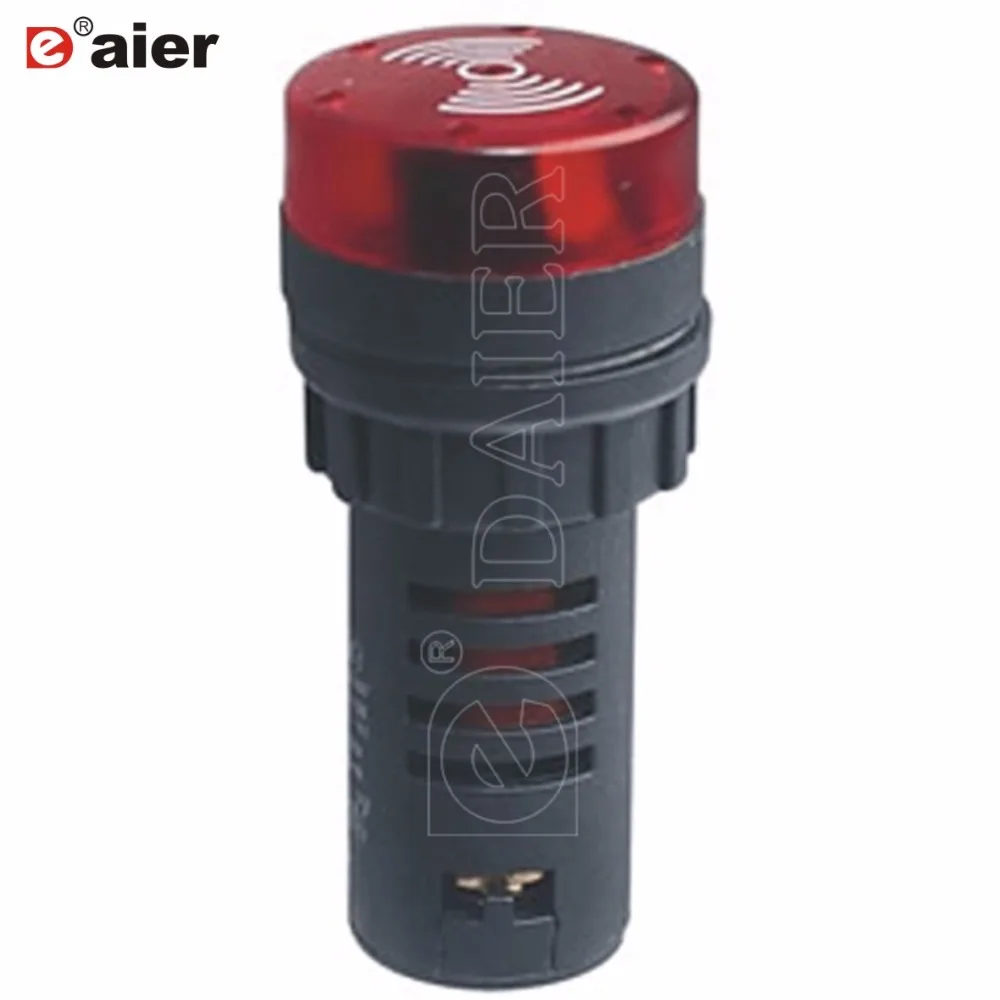 

20PCS Plastic Panel Mount 22mm Red Led Indicator Light Flash Buzzer AD16-22SM 12V 24V 220V Alarm Device Warning Signal Lamp