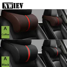 NWIEV 1 х Автомобильная подушка для шеи три основных цвета подголовник для Lada Granta Vesta Volvo XC60 S60 XC90 V70 peugeot 307 206 207 407 508