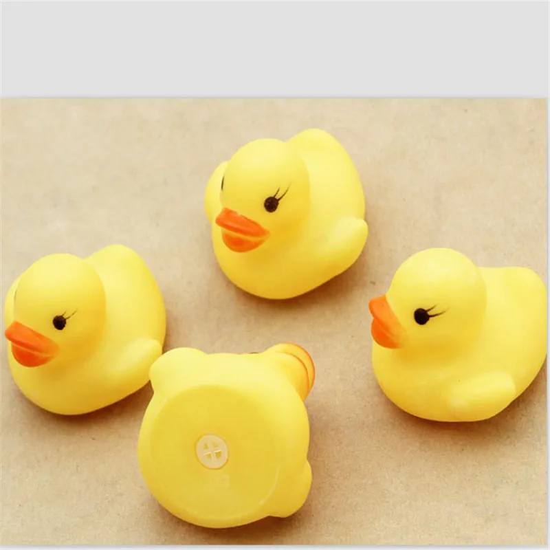 Лидер продаж 12 шт. Rubber Duck уточка Duckie детский душ сувениры для вечеринки ко дню рождения звучание резиновая подошва; NOA18