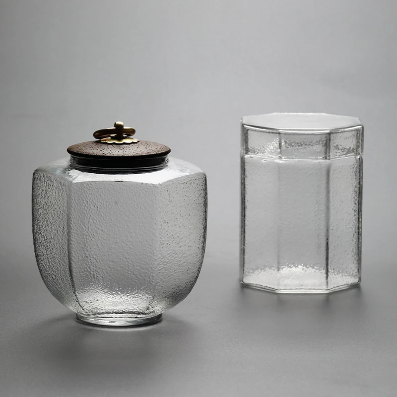 

Handmade Geometric Glass storage Jar tea can kitchen Fornasetti golden spoon Home Decor ornament Storage Box candy nut jar gift