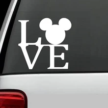 Уши Микки-Мауса наклейка с логотипом Note бампер наклейка автомобильное стекло премиум качества вырезанная виниловая наклейка 4 ''Белый