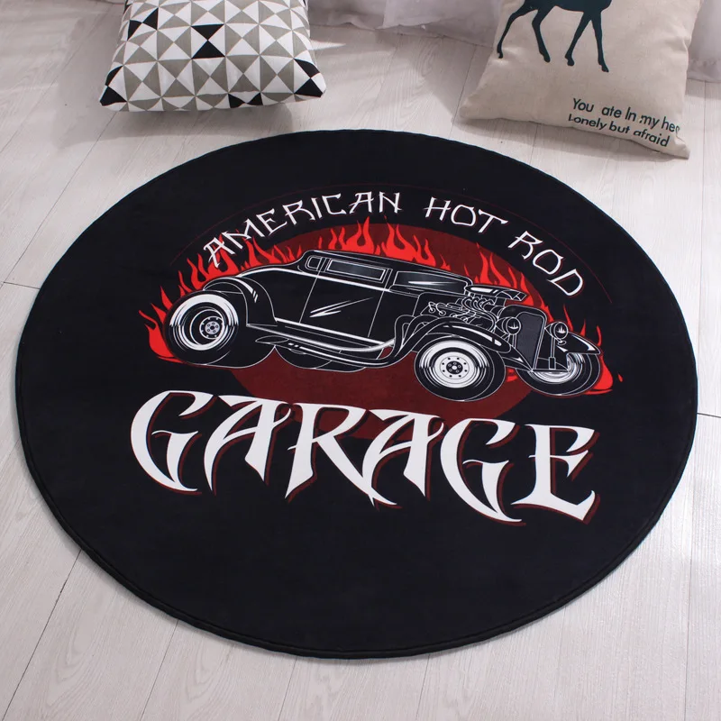 American Car Rugs And Garage Carpets For Boy Man Home Living Room Creative Decorative RV Bedroom Bathroom Cushion Hallway Mats