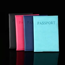 Artificial Leather Women Passport Holder Couple Models Women's Travel Business Passport Cover Unisex Card Case Men Card Holder