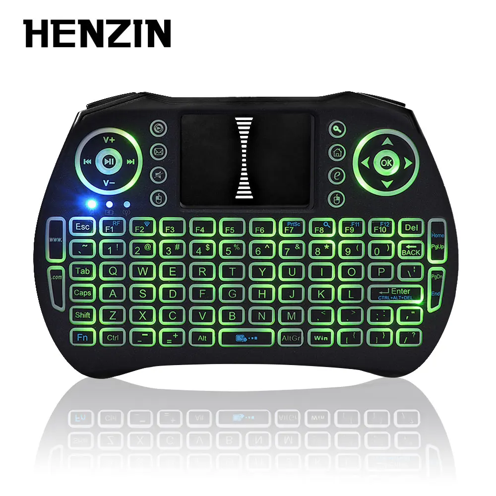 

2.4G Mini Wireless Keyboard Touchpad Handheld Qwerty Keyboards Backlit Gaming Teclado For Laptop PC Android TV Box LOL Orange Pi