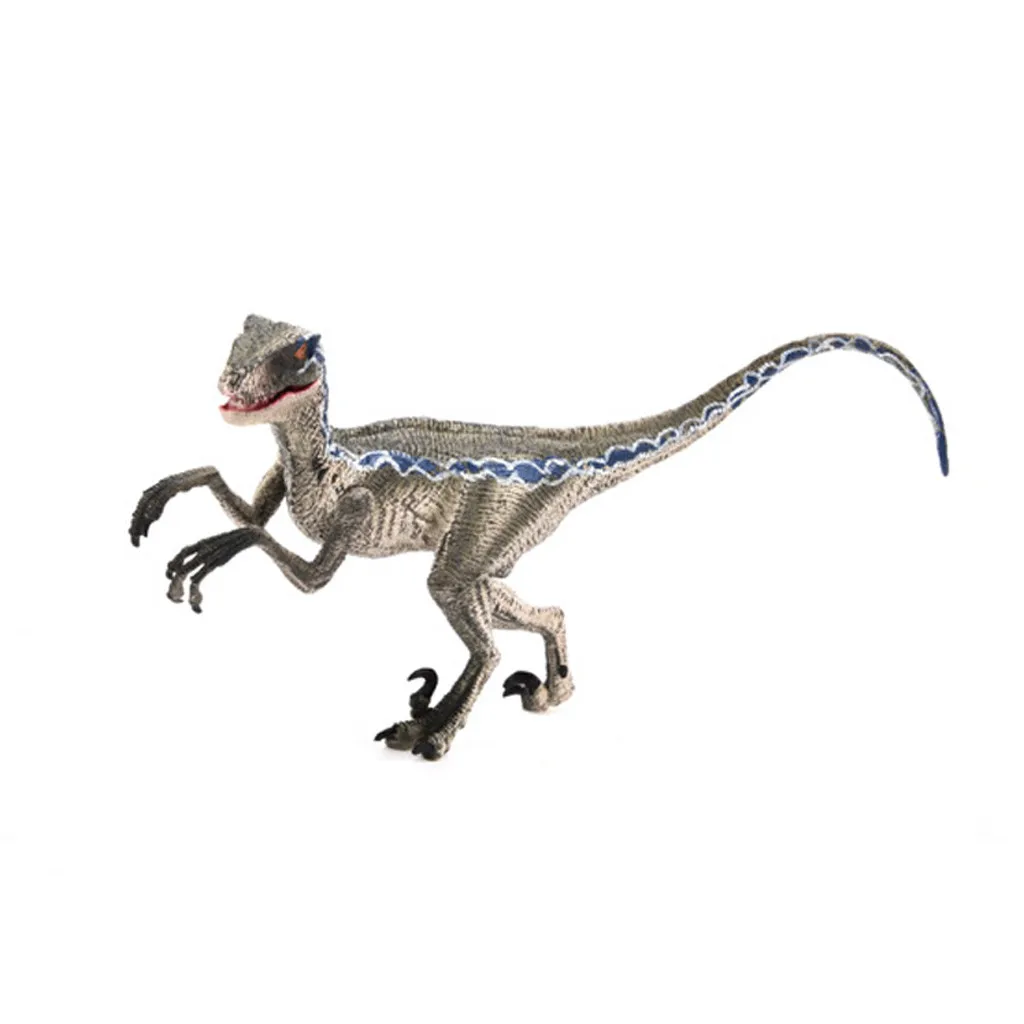 Синий Velociraptor динозавр фигурка животного модель игрушки коллектор