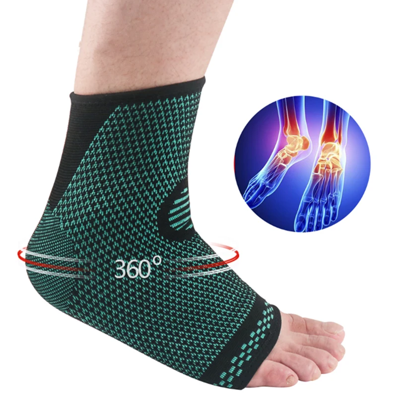 

2019 Men Breathable Nylon Elastic Ankle Support Brace Sleeve Guard for Strain Fatigue
