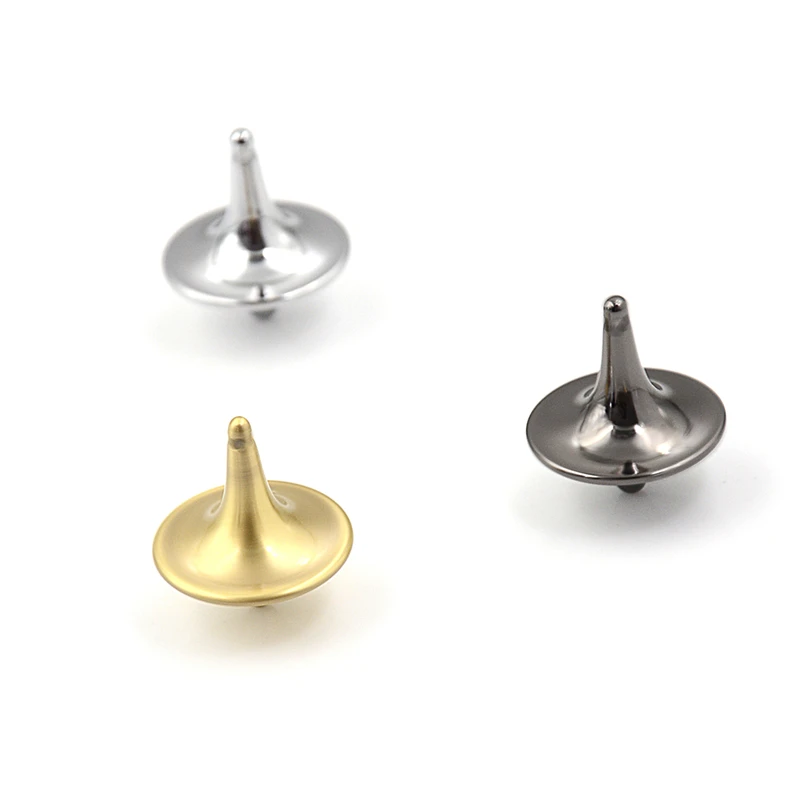 silver spinning top