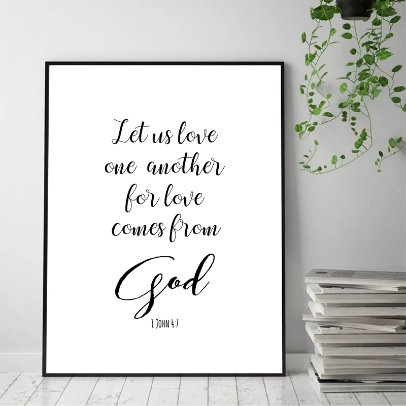 Verses Typography Canvas Prints Home Wall Decor