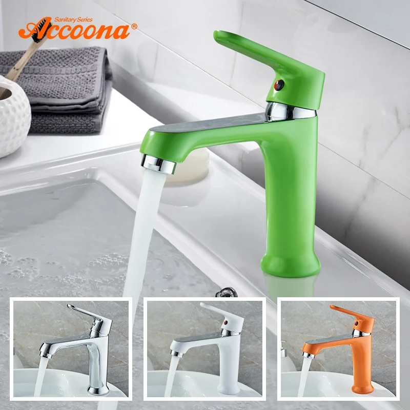 Günstige Accoona Bunten Becken Wasserhahn Mischbatterie Finish Messing Schiff Stilvolle Waschbecken Wasser Bad Armaturen Chrom Moderne Wasserfall Armaturen