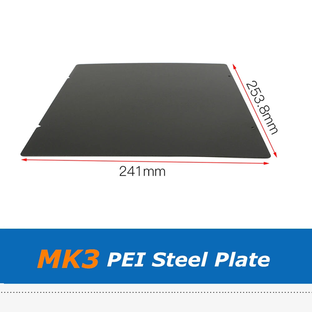 1 шт. Prusa i3 MK3 MK52 двухсторонняя текстурированная PEI пружинная стальная пластина с порошковым покрытием PEI строительный лист для MK2.5S MK3 MK3S