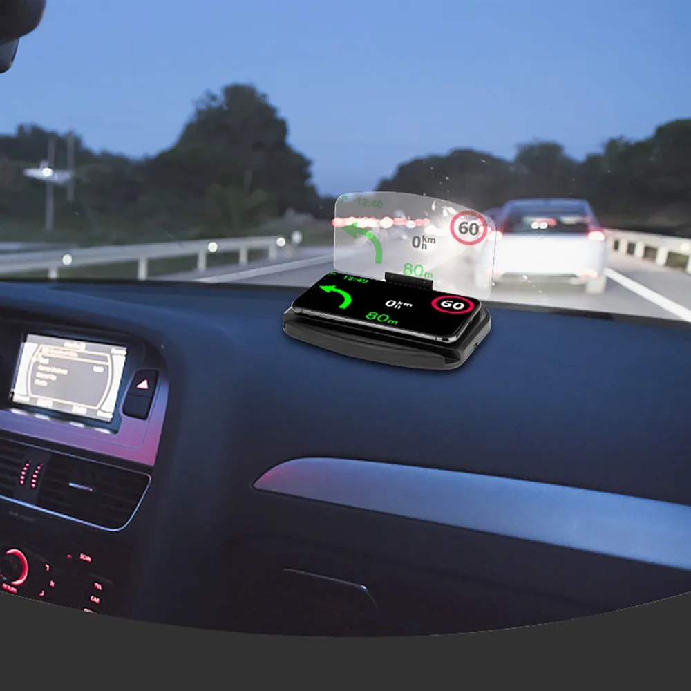 Беспроводное зарядное устройство для автомобиля с кронштейном для дисплея HUD, автомобильный навигационный блок питания для iPhone X 8 7 samsung S7 S8 S9 Plus Rat