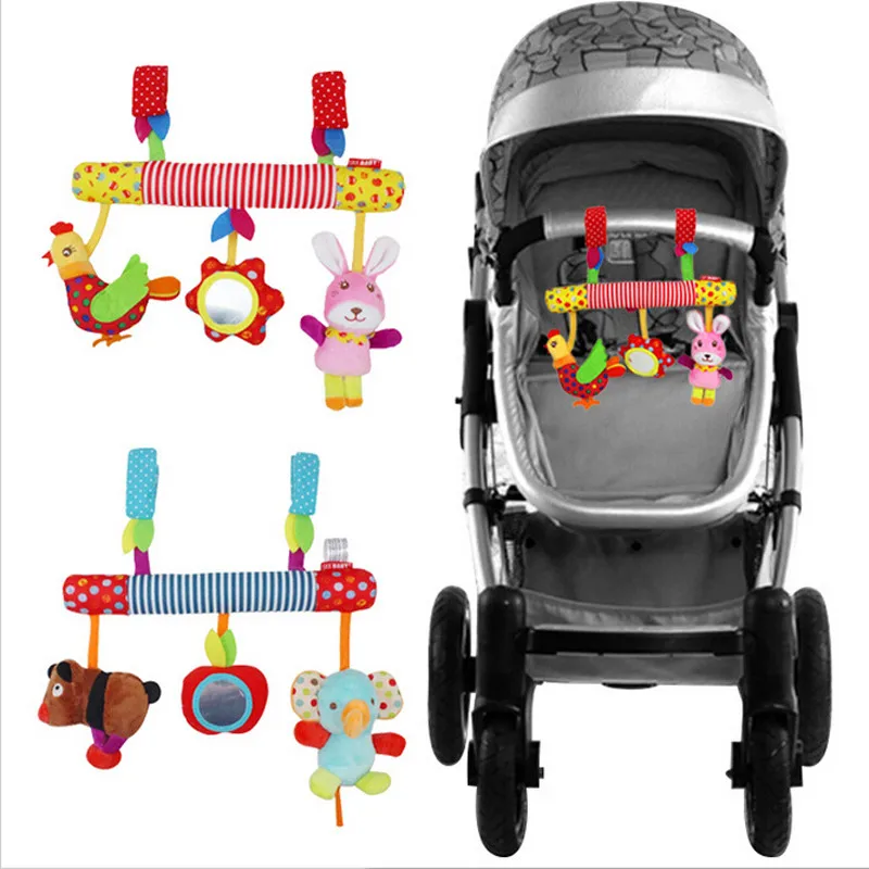 

New Creative Infants Cradle Hanging Toy Bed Baby Rattle Toy Rabbit Musical Soft Plush Doll Unisex Kids Cute Toy For 1-24 Months