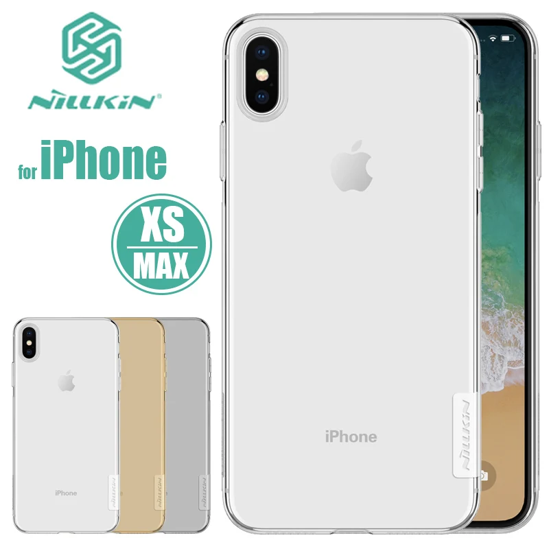 

for iPhone XS Max Nillkin TPU 0.6mm Ultra thin Phone Case Silicone Back Cover Clear Case for iPhone XR XS Max X 10 Nilkin Case