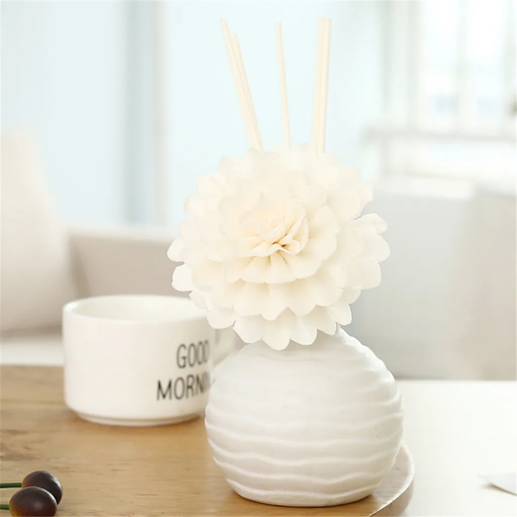 

Reed Oil Diffusers with Natural Sticks, Ceramic Bottle and Scented Oil 30ML bedroom air freshener long-lasting fragrance