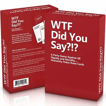 

WTF Did You Say A Party Game Against All Dignity and Morality Card Game, Set of 594 Cards