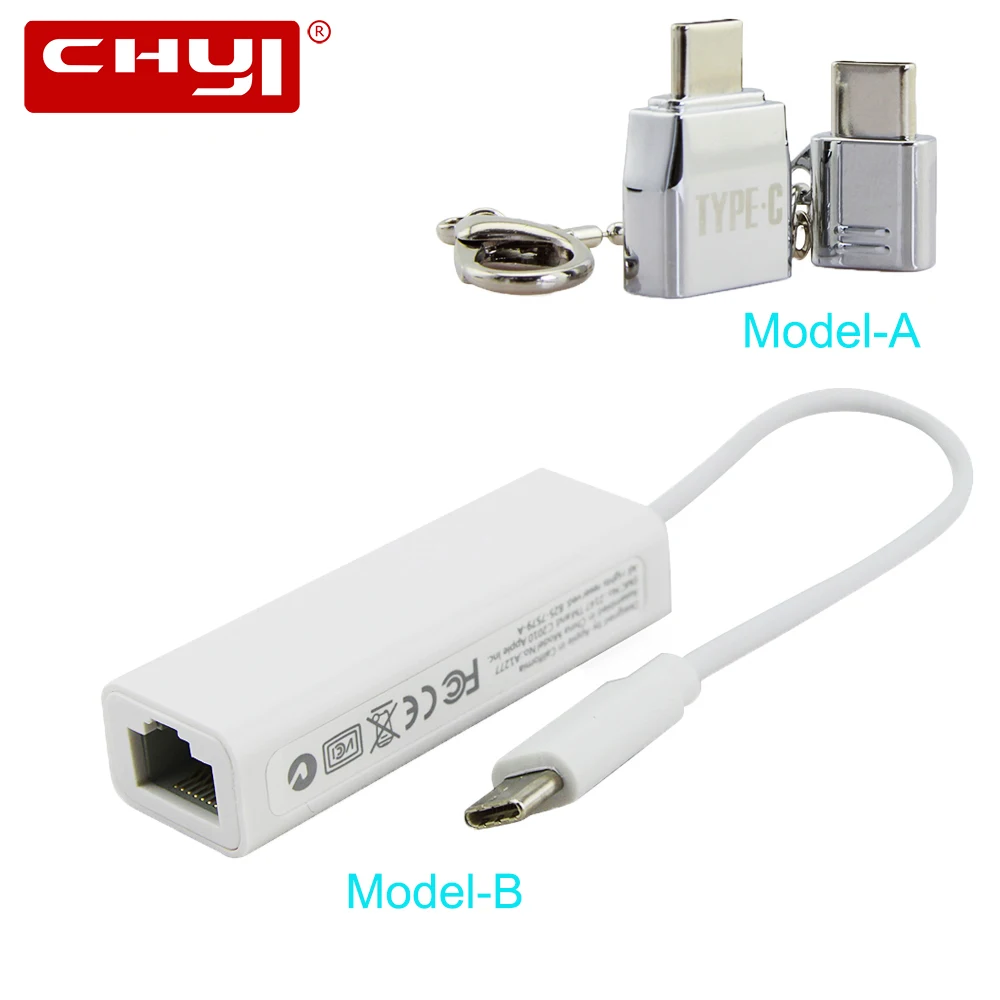 CHYI USB C для Rj45 адаптер кабель Переходник на USB2.0 Micro usb хаб 10/100 Мбит сетевой карты ПК