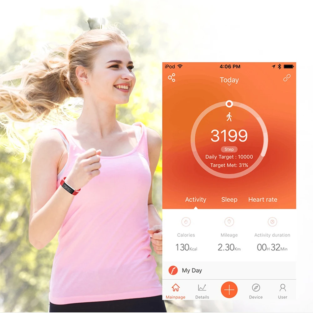 Спортивные часы-браслет для женщин и мужчин, светодиодный, водонепроницаемый, смарт-браслет, пульсометр, кровяное давление, шагомер, часы для Android iOS