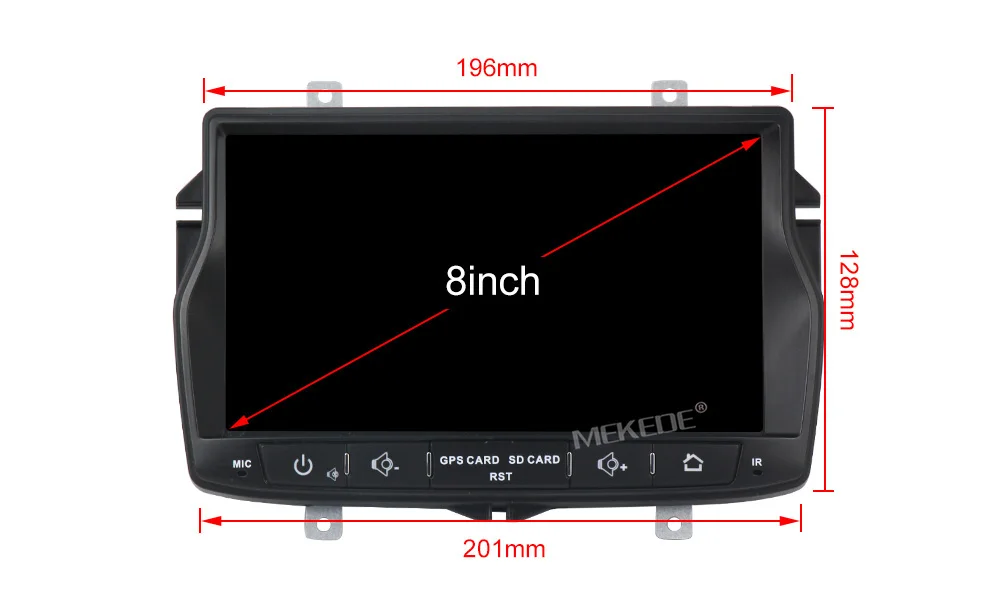 Top MEKEDE Android 9.1 8.1 Car Multimedia DVD Player For LADA Vesta for Radio GPS navigation audio Stereo Russian menu wifi BT 3