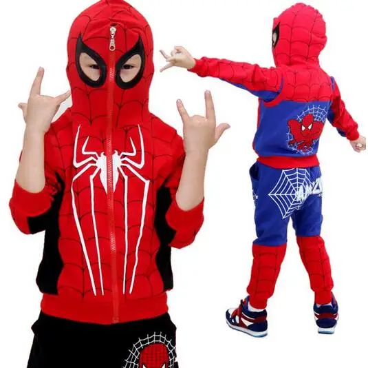 Spider-Man Boys Blue Pull-Over Hoodie 2pc Jogger Set Size 2T 3T 4T 4 5 6 7