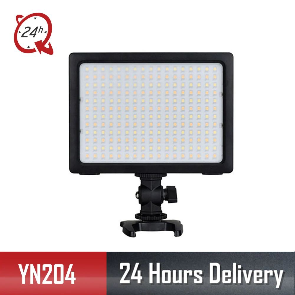 

YONGNUO YN204 204 SMD LED Camera Video Light Adjustable 3200k 5500k Color TemperatureOn for DSLR Sony Canon Nikon Pentax