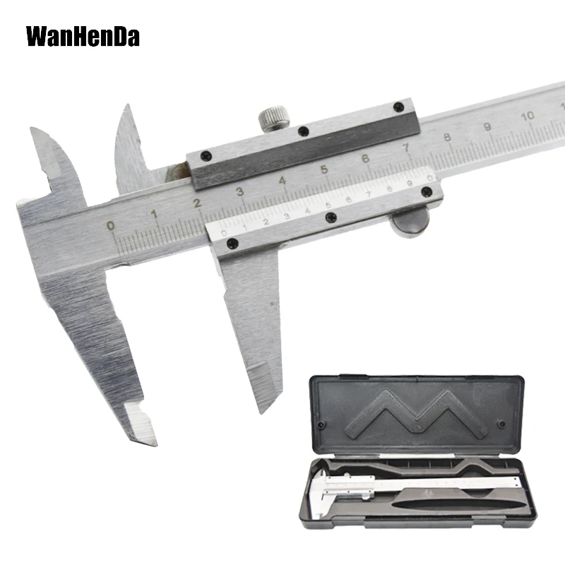 

Vernier Caliper 6" 0-150mm/0.02mm Metal Calipers Gauge Micrometer Pie De Rey Paquimetro Measuring Tools veriner caliper