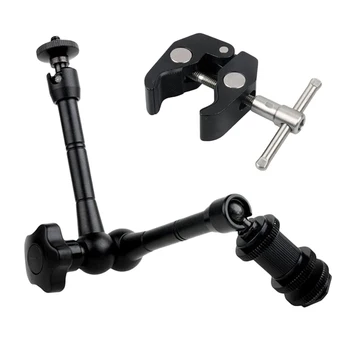 

Centechia 11inch Adjustable Friction Articulating Magic Arm/Super Clamp For DSLR LCD Monitor LED Light Camera Accessories