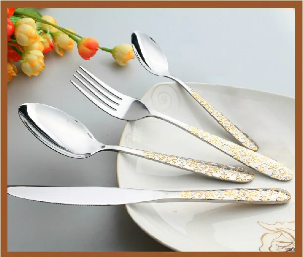 

Набор столовых приборов из нержавеющей стали, 24 шт.